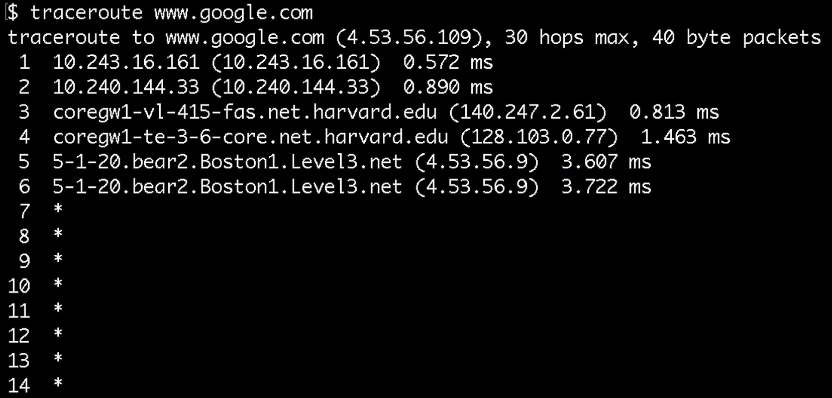 Ping traceroute